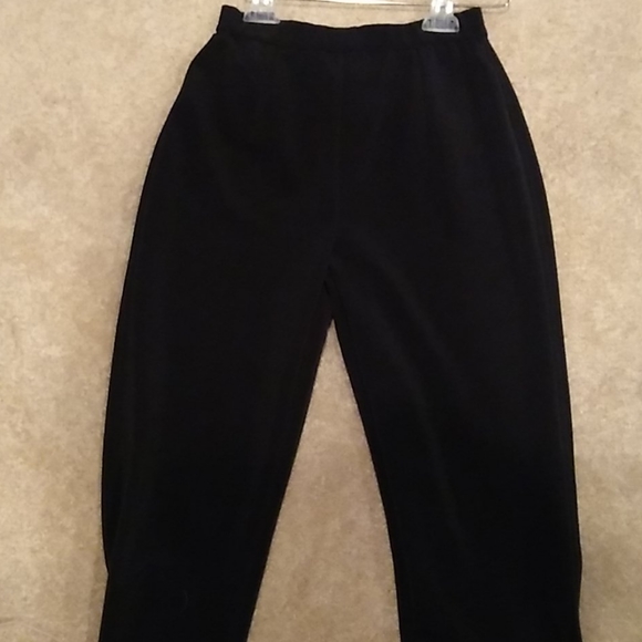 Chico's Pants - Chico's Black stretch pants Tights Ribbed size 4, nwt